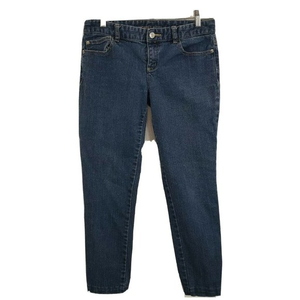 Michael Kors Womens Jeans Size 4 Izzy Cropped Skinny Blue Denim‎ Bling Pocket